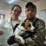 В Моршанске питомец «Макс» поддержал хозяев на выборах