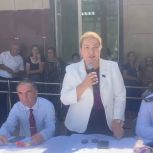 Депутат Узлипат Гасанова приняла участие в открытии Маджалисской школы-интерната после капремонта и провела Урок мужества