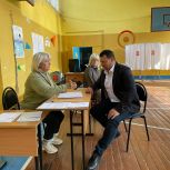 В первый день выборов в Рязанскую областную Думу избирательный участок посетил Владислав Фролов