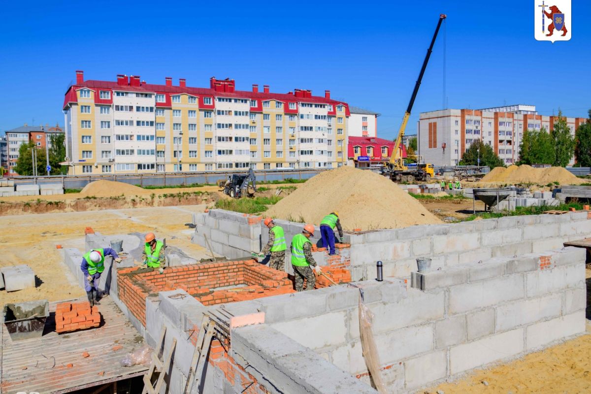 В Йошкар-Оле заложен первый камень в основание новой школы в микрорайоне 9-А