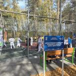 В Бердске по партпроекту «Территория детства» открыли новую спортивную площадку