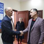 Адлан Динаев встретился с коллегами из «Единой России» в Курской области