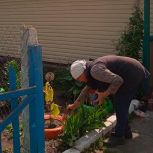 Железногорцы благоустраивают общественные пространства в деревне Городное