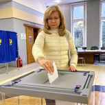 Наталья Багрова приняла участие в голосовании на выборах депутатов Заксобрания и горсовета Новосибирска