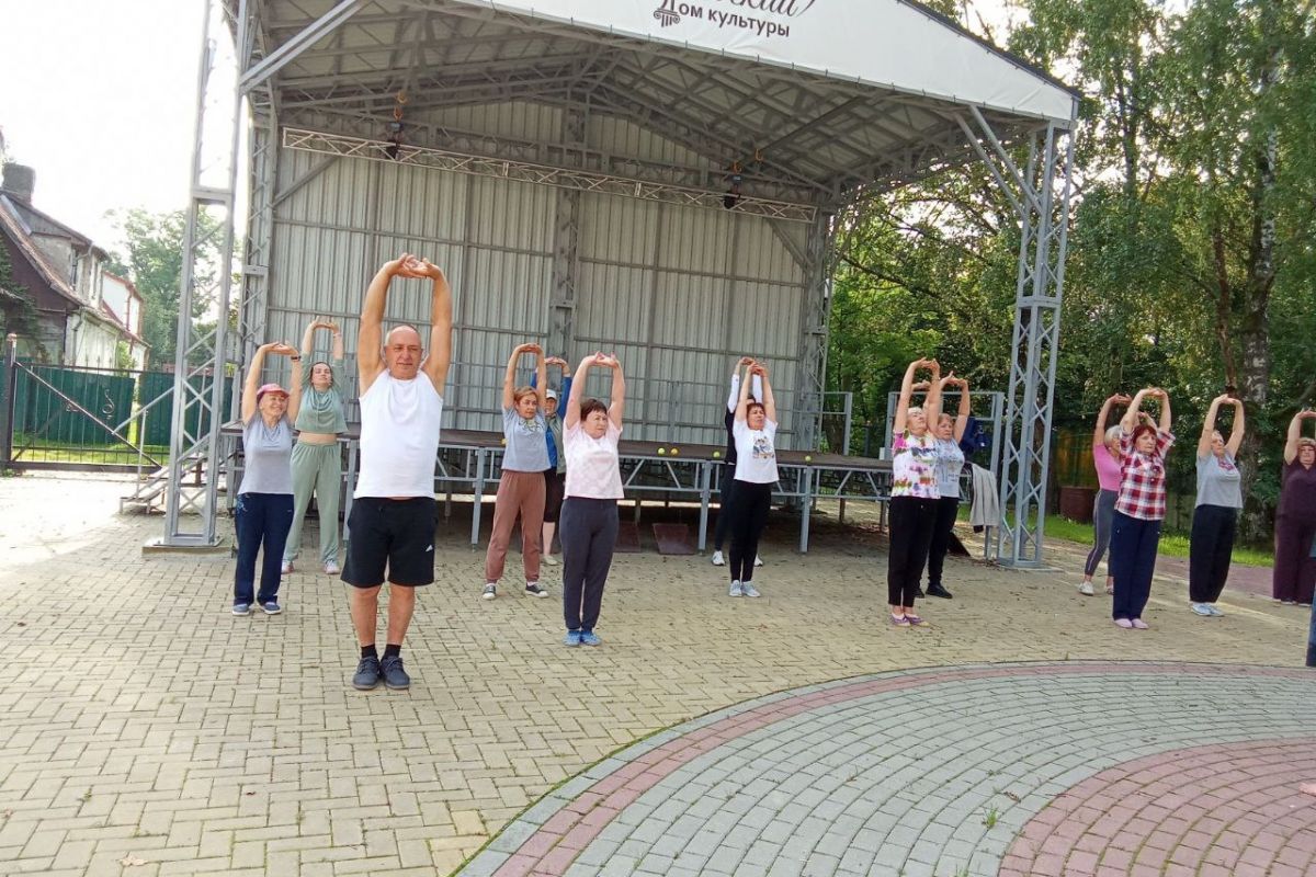 В Чкаловске Калининградской области «Единая Россия» организовала занятия по ушу и цигун для старшего поколения