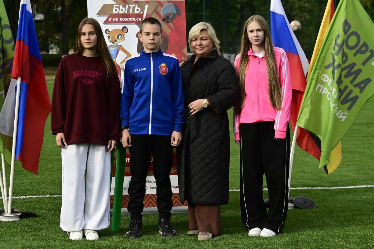 Марина Белькова встретилась с юными спортсменами