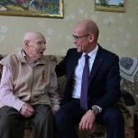 Секретарь реготделения партии Александр Бречалов встретился с ветераном Великой Отечественной войны в Можге