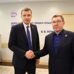 Владимир Якушев и Александр Штыгашев обсудили результаты работы и ключевые задачи «Единой России» в Хакасии