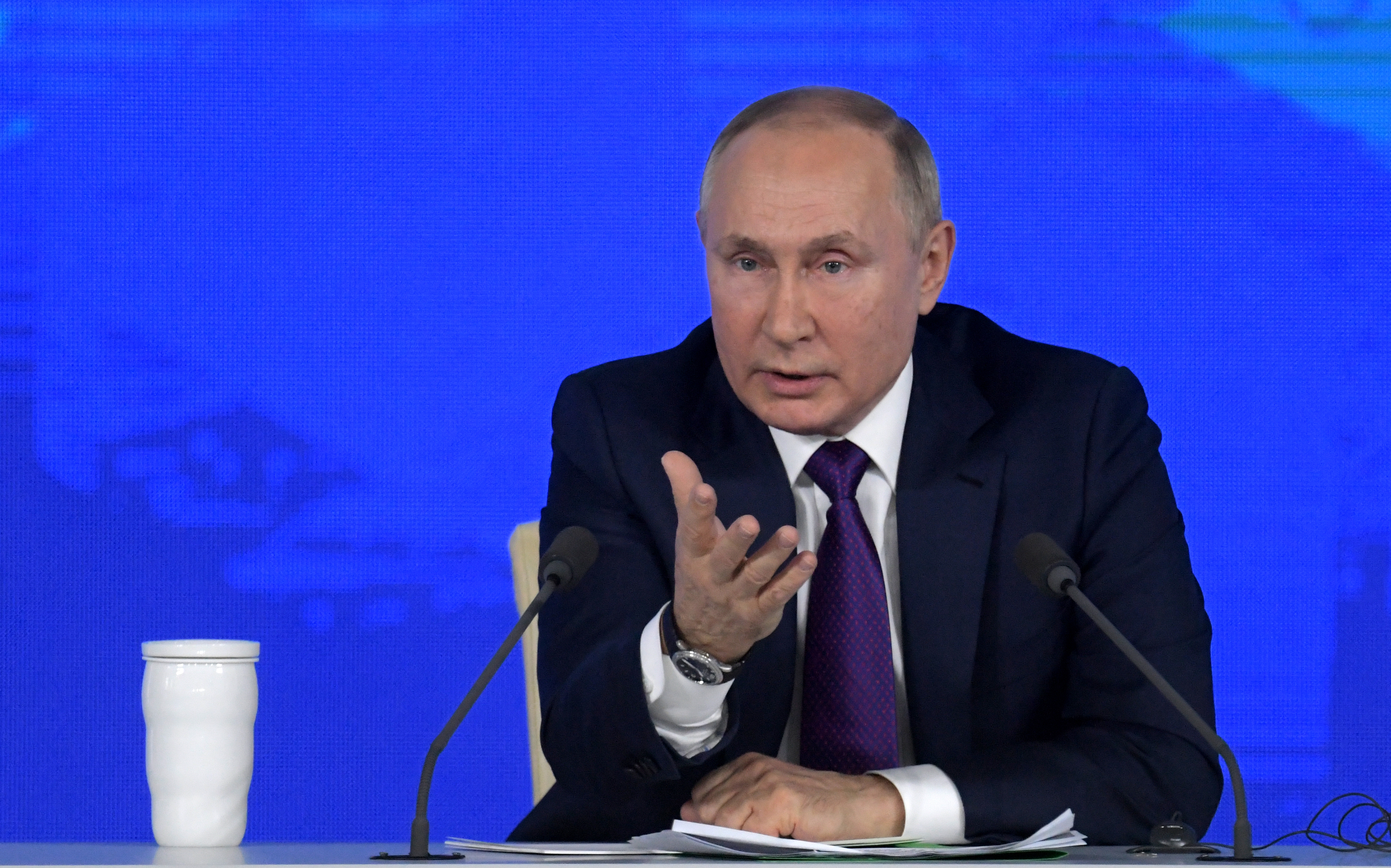 Большая ежегодная пресс-конференция Владимира Путина. Фото: Сергей Гунеев/РИА Новости