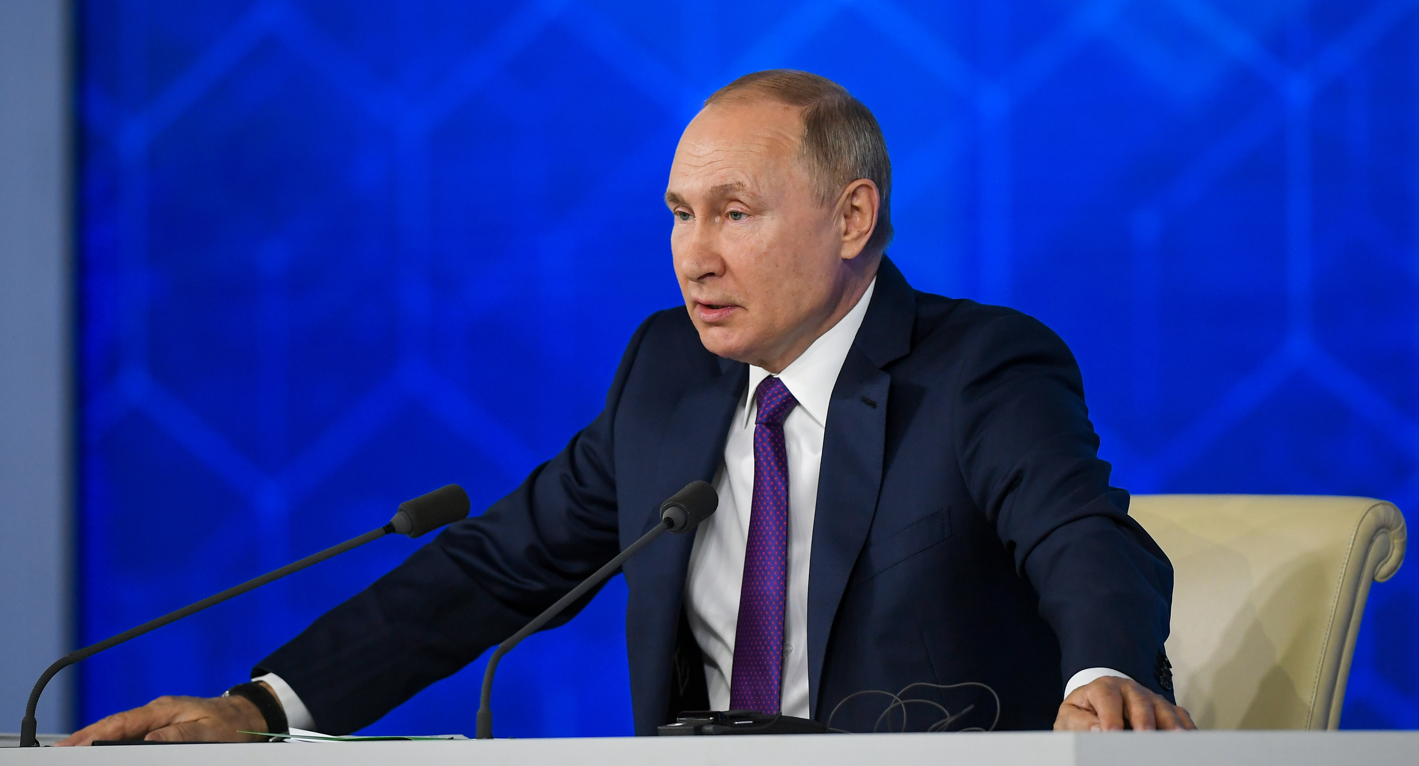 Большая ежегодная пресс-конференция Владимира Путина. Фото: Рамиль Ситдиков/РИА Новости