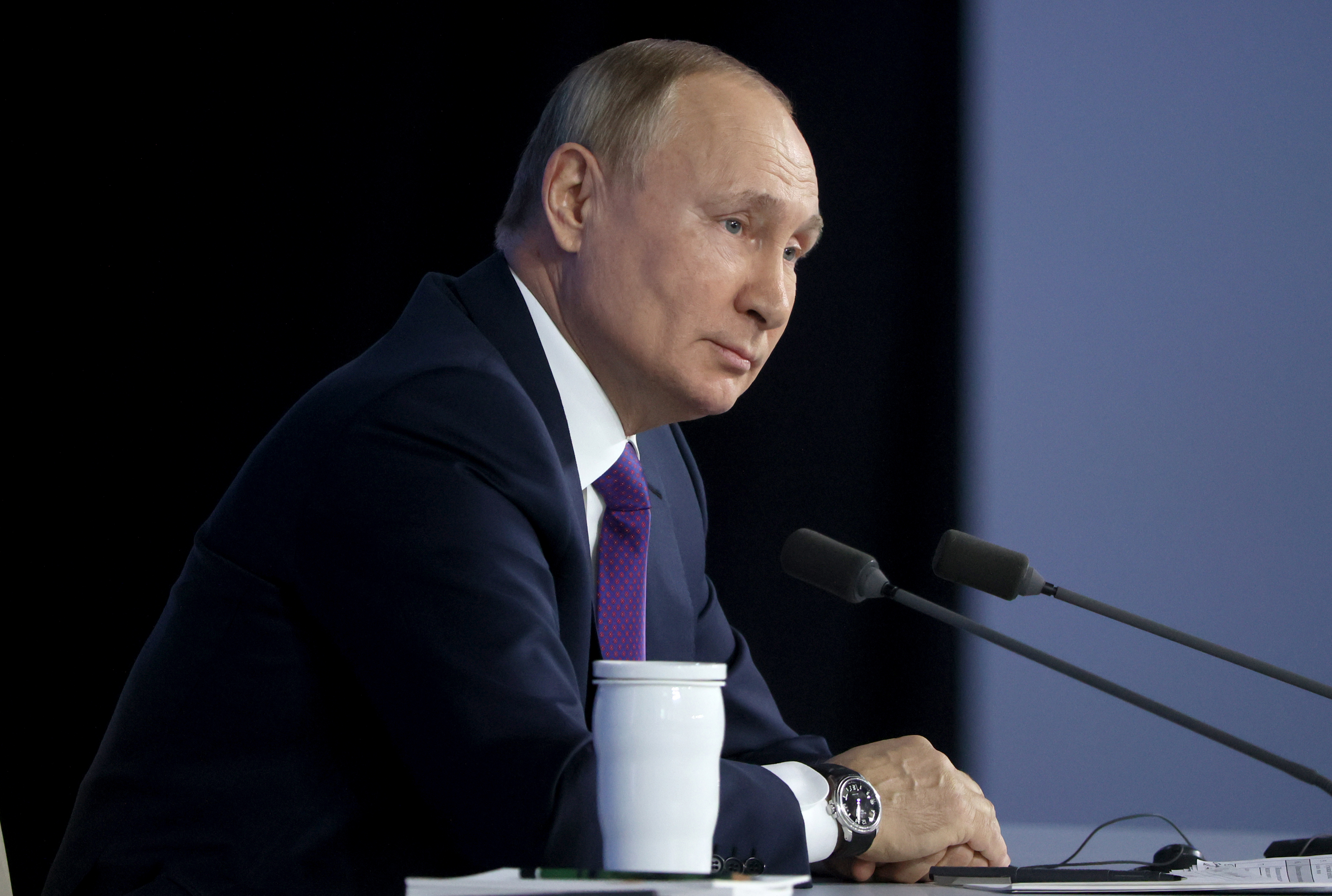 Большая ежегодная пресс-конференция Владимира Путина. Фото: Михаил Метцель/POOL/ТАСС