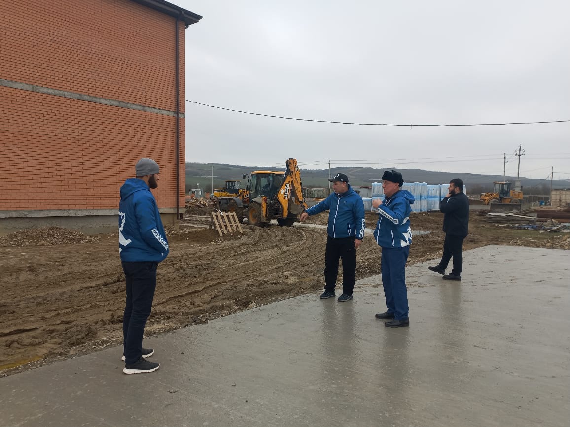 Строительство новой школы в Курчалоевском районе
