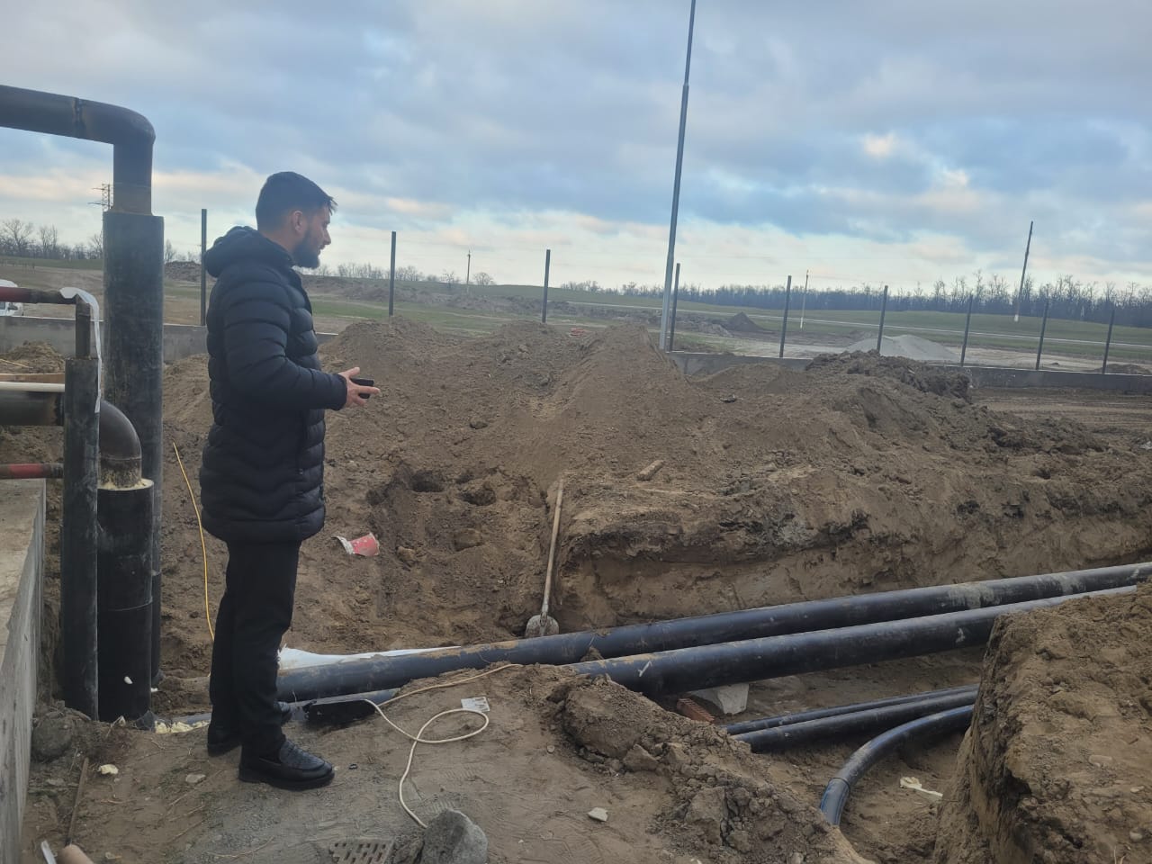 Строительство новой школы в Шелковском районе
