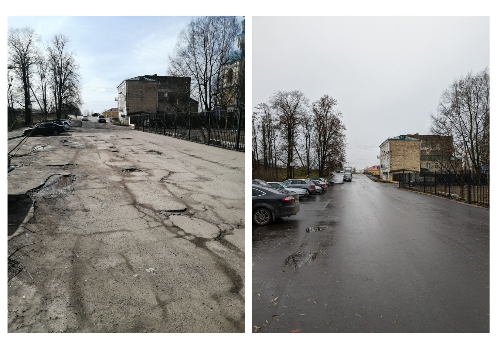 До и после. В Смоленске подводят итоги работ на межквартальных проездах |  09.12.2022 | Смоленск - БезФормата