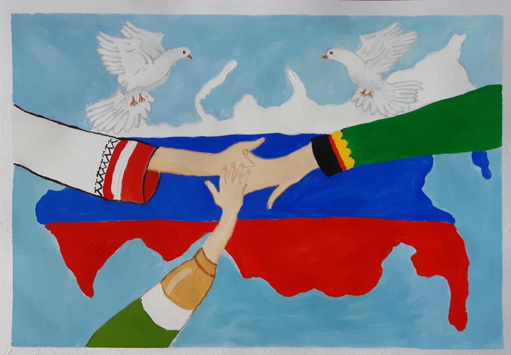 Дружба между китаем и россией рисунок