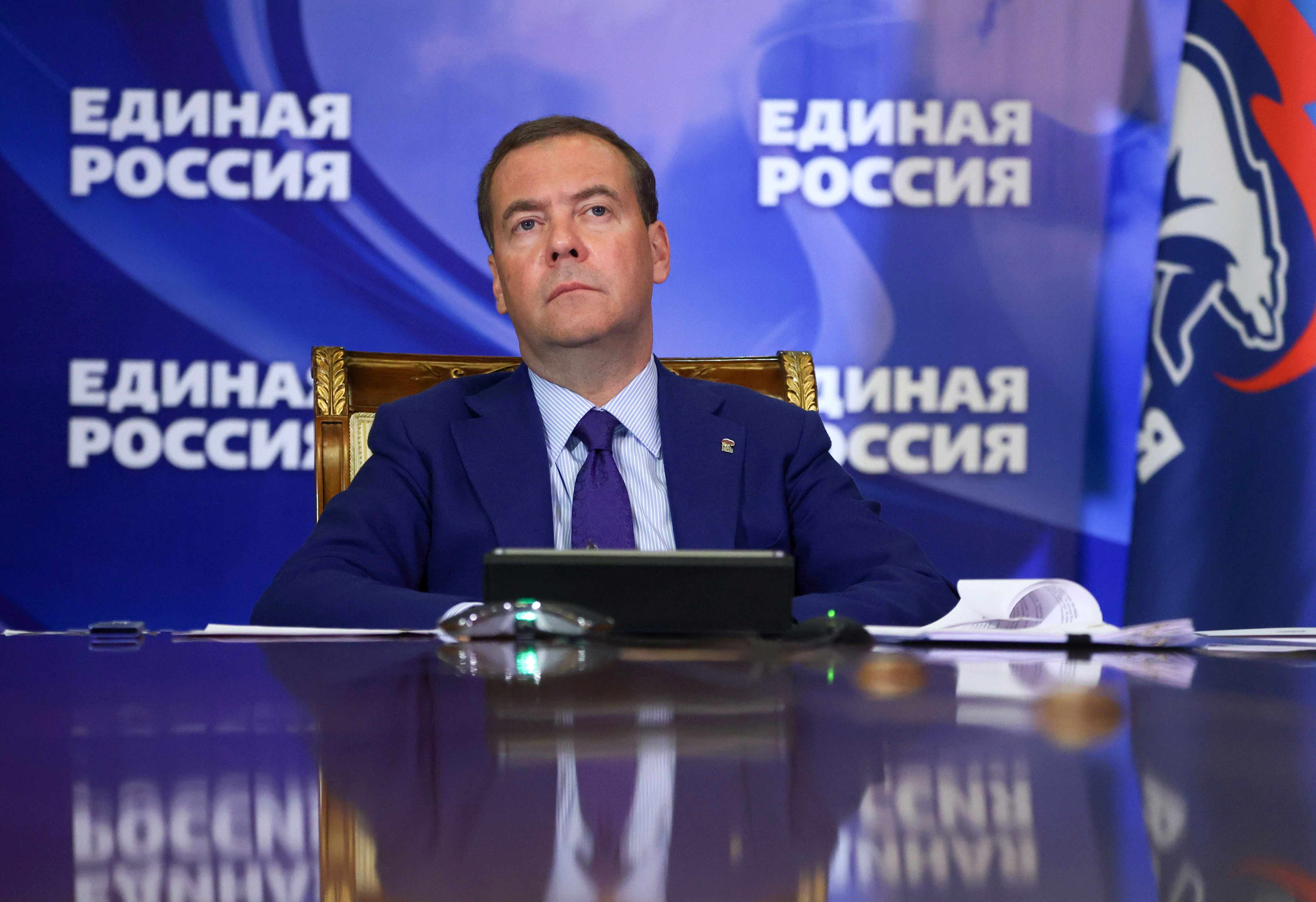 Дмитрий Медведев провел совещание по итогам обсуждений поправок «Единой России» ко второму чтению проекта федерального бюджета на 2022 – 2024 годы. Фото: Екатерина Штукина/РИА Новости