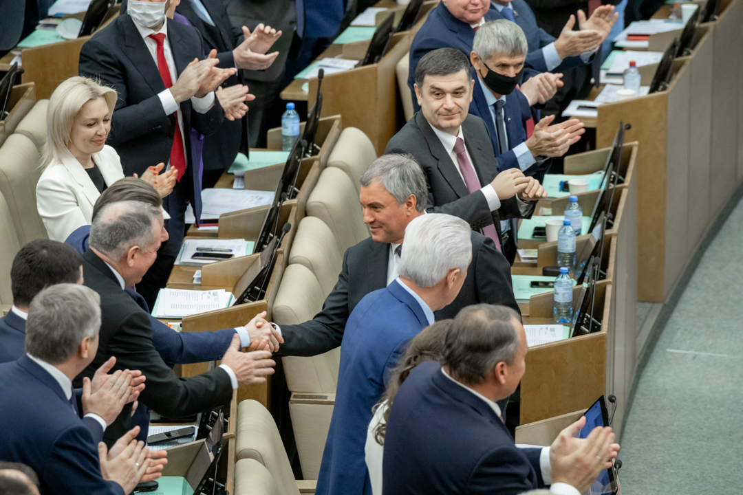 Первое пленарное заседание Госдумы VIII созыва. Фото: er-gosduma
