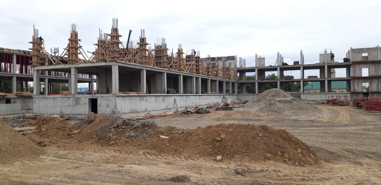 Строительство новой школы в Грозненском районе