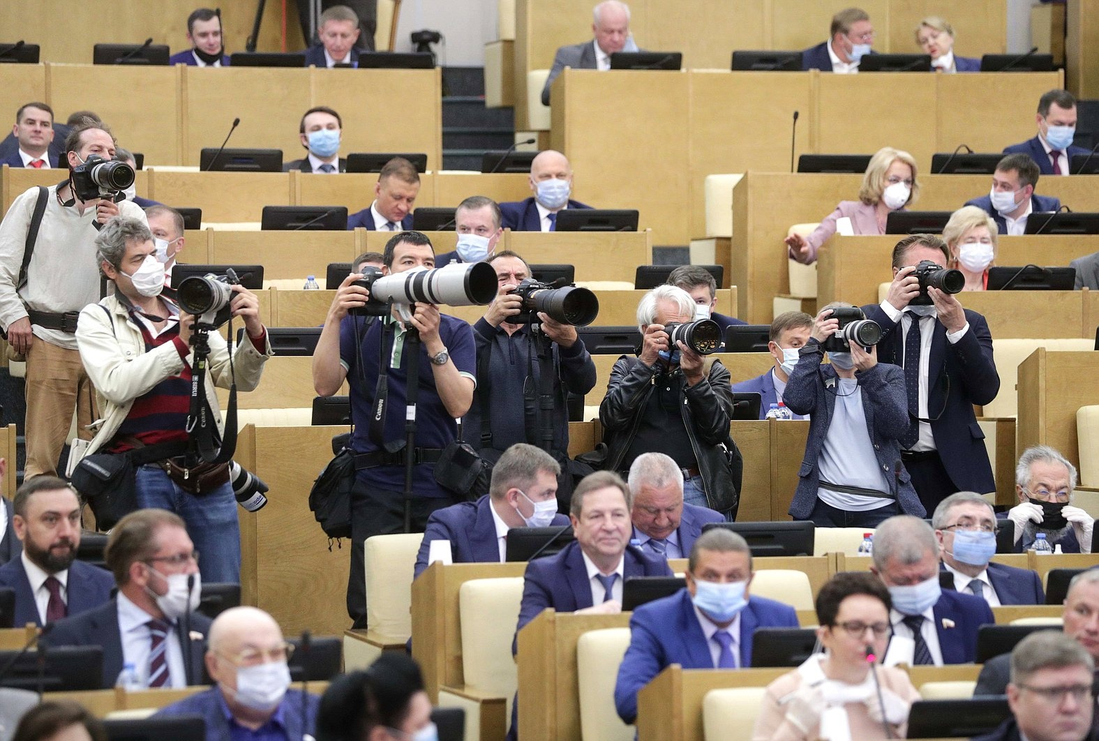 Отчет премьер-министра Михаила Мишустина о работе Правительства за 2019 год. Фото: duma.gov.ru
