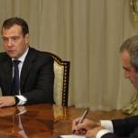Медведев провел встречу с руководством «Единой России»