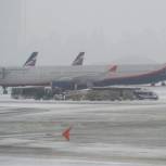 Столичные аэропорты из-за снегопада не приняли более 50 самолетов
