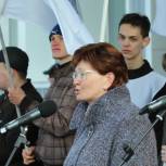 Оксана Козловская на первомайском митинге обратилась к томичам