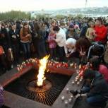 Накануне Дня Победы состоялась традиционная акция "Свеча памяти"