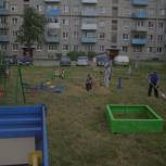 Новая детская площадка появилась в поселке Волжский