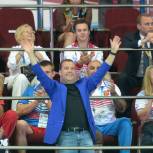 Дмитрий Медведев посетил в Казани финал волейбольного турнира Универсиады