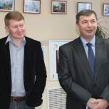 Лидер Вологодских единороссов Алексей Канаев и заместитель Губернатора области Вадим Хохлов с рабочим визитом посетили Усть-Кубинский район