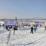 В Уфе отметили Масленицу зимним волейболом 