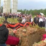 В д. Барсуки в канун Дня памяти и скорби захоронили останки бойцов, погибших в годы ВОВ