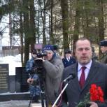 Секретарь регионального отделения «Единой России» открыл мемориал в поселке Пречистое 