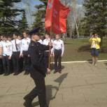Эстафета Знамени Победы достигла Волжского района Саратова