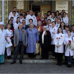 В Калужской области накануне Дня Победы в КБ №8 вспоминали о подвиге медиков на войне