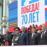 Вячеслав Макаров присутствовал на военном параде, посвященном 70-летию Великой Победы