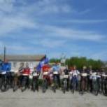 В Курчатовском районе провели велопробег в честь Победы 