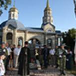 Открытие мемориальной стелы в п. Пролетарский
