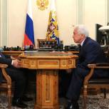 Владимир Путин встретился с руководителем фракции «Единая Россия» в Госдуме Владимиром Васильевым