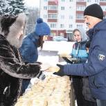 На Советской площади Солнечногорска прошла акция «Блокадный хлеб»