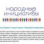 Началось голосование за лучшие идеи иркутян в рамках проекта «Народные инициативы» 