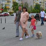 Партийцы Ноябрьска провели акцию "Ленточка РОССИИ"