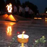 В Йошкар-Оле зажгли георгиевские свечи