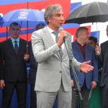 Эстафету «Сильный Татарстан! Единая Россия!» приветствовали в Рыбнослободском районе