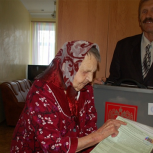 В Касимове проголосовала 101-летняя избирательница