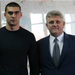 Глава Каневского района встретился с олимпийским чемпионом Евгением Тищенко 