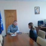 Прием граждан провел Дмитрий Сангаджиев