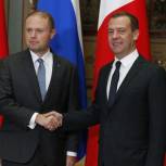 Медведев обсудит с премьером Мальты двусторонние отношения и взаимодействие России с ЕС