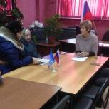 Секретарь МО Александровского района провела прием граждан