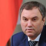 Вячеслав Володин выразил соболезнования родным и близким погибших в авиакатастрофе Ту-154 над Черным морем